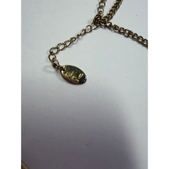 3 orange statement bib flower floral bling enamel necklaces bundle lot - Picture 6 of 12